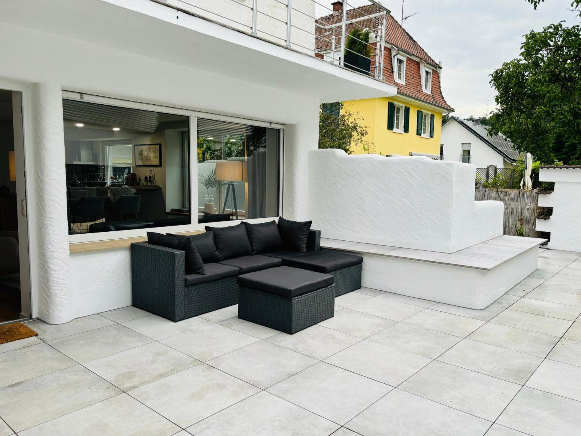 Ferienwohnung Jacuzzi Terrasse 55' Tv Kueche Regendusche Bad Bellingen Exterior foto