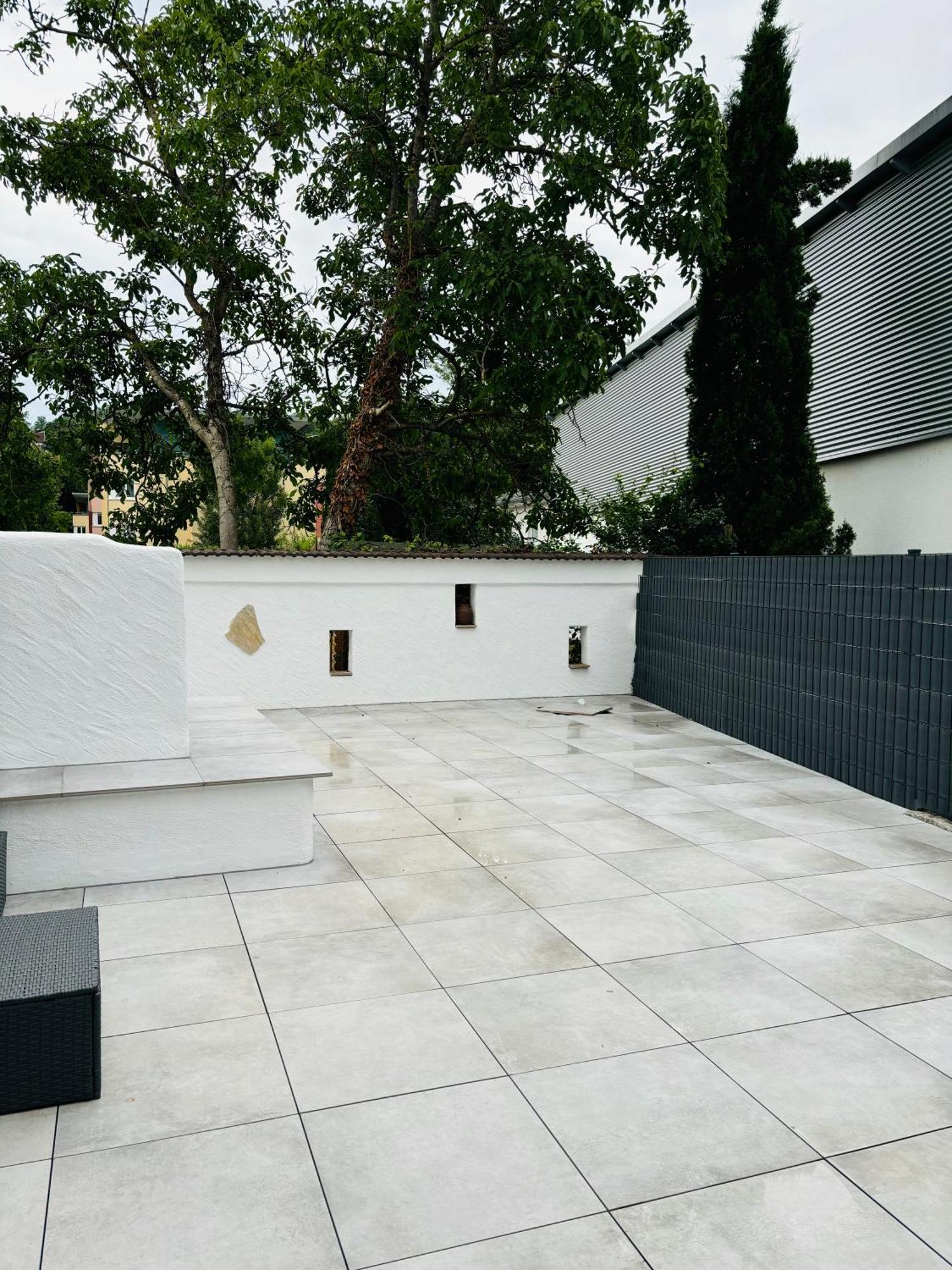 Ferienwohnung Jacuzzi Terrasse 55' Tv Kueche Regendusche Bad Bellingen Exterior foto